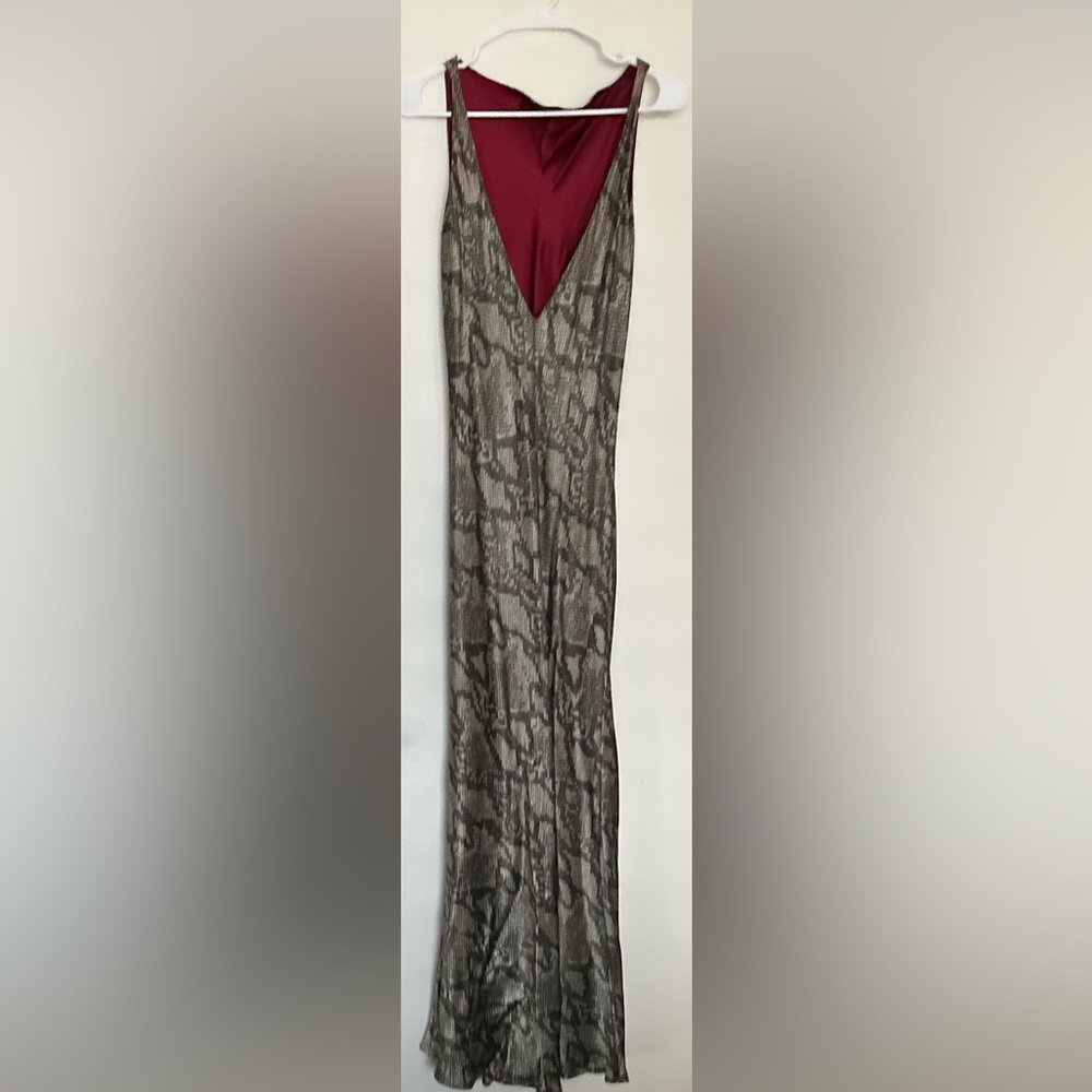 Gorgeous vintage PAMELA BARISH silk snake skin dress. Size S